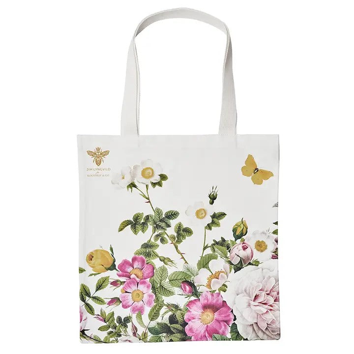 Shopper botanica in cotone biologico – Rose